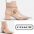 Coach Shoes | Coach Nadia Leather Bootie | Color: Gold | Size: 7.5