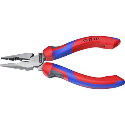 Knipex - 08 22 145 Spitz-Kombizange mit Mehrko. schwarz atra. 145 mm Image