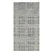 Shahbanu Rugs Light Gray Hand Spun Undyed Natural Wool Hand Knotted Modern Design Gallery Size Runner Oriental Rug (6'2" x 12')