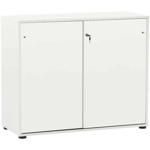 Möbelpartner Schiebetürenschrank »Serie 400« 100 cm breit 2x 2 OH weiß, 100.1x83.6x41 cm