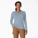 Dickies Women's Cooling Long Sleeve Pocket T-Shirt - Fog Blue Size S (SLF400)