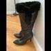 Nine West Shoes | Nine West Black Leather/Fur Boots U.S 8.5 | Color: Black | Size: 8.5