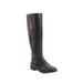 Women's The Azalia Wide Calf Boot by Comfortview in Black (Size 8 1/2 M)
