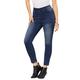 Plus Size Women's 360 Stretch Jegging by Denim 24/7 in Dark Wash (Size 38 W) Pull On Jeans Denim Legging