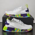 Adidas Shoes | Adidas Nmd R1 Spectoo Boost White Multicolor Men's Running Shoes | Color: Purple/White | Size: Various