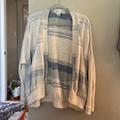 Anthropologie Sweaters | Lightweight Cardigan For Women | Color: Blue/Tan/White | Size: Medium/Large