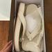 J. Crew Shoes | Brand New Jcrew Leather Flipflops | Color: Cream/White | Size: 8