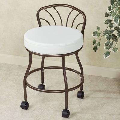 Contour Back Vanity Chair Bronze , Bronze