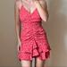 Zara Dresses | Like New Zara Red Floral Ruffle Dress Sleeveless Size S C8 | Color: Red/White | Size: S