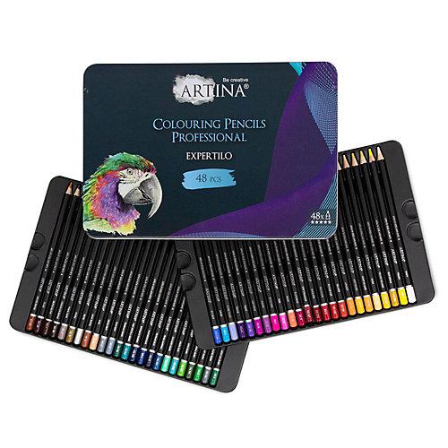Professionell Buntstifte Set - Stifte Set Farbstifte 48 mehrfarbig