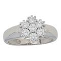 Smart Jewel - Ring Blüte, Zirkonia Steine, Silber 925 Ringe Silber Damen