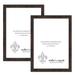 WallsThatSpeak Picture Frame For Puzzles Posters Photos Or Artwork (2-Pack) Plastic in Brown | 21" W x 34" H | Wayfair BROWN26099x2-21x34