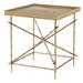 Theodore Alexander Alexa Hampton Ingrid Side Table Glass in Brown | 28 H x 26 W x 26 D in | Wayfair AXH50019