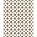 Brown 120 x 96 x 0.06 in Area Rug - Winston Porter Jessyka Floral Machine Woven Indoor/Outdoor Area Rug in/Tan | 120 H x 96 W x 0.06 D in | Wayfair