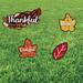 The Holiday Aisle® Thanksgiving Yard Sign Garden Stake Plastic in Green/Red/Yellow | 0.25 H x 14.25 W x 27 D in | Wayfair