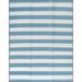 Blue/White 142 x 107 x 0.04 in Area Rug - Longshore Tides Simonson Contemporary Stripes Area Rug, Blue | 142 H x 107 W x 0.04 D in | Wayfair
