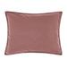 Ebern Designs Sitey Stonewashed Cotton Canvas Solid Color Timeless Basic Rustic Chic Pillow Sham 100% Cotton in Red | 34 H x 21 W x 0.5 D in | Wayfair