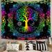 East Urban Home Polyester Psychedelic Tree of Life Tapestry Polyester in Black | 59.1 H x 82.6 W in | Wayfair 2D518C278A66450181EA56FC24D4385B