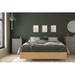Latitude Run® Bilou 2 Piece Full Size Bedroom Set, Natural Maple & Greige Wood in Brown | 12 H x 56.12 W x 77.2 D in | Wayfair