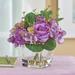 Winston Brands 6.3" Glass Table Vase Glass in Indigo | 6.3 H x 8.27 W x 8.27 D in | Wayfair 55837 PURP