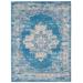 Nourison Grafix GRF14 Blue 6'x9' Persian Area Rug - Nourison GRAFX