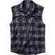 Brandit Checkshirt Chemise sans manches, noir-gris, taille 5XL