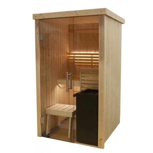 Harvia – Variant View Mini Sauna Saunakabine aus Fichte ca. 121 x 118 x 201 cm