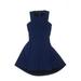 Banana Republic Casual Dress - A-Line: Blue Solid Dresses - Women's Size 0 Petite