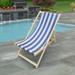 Rasoo Modern Stripe Beach Sling Chair for Outdoor Space Made with Populus Wood