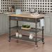 Convenience Concepts French Country 3 Tier Butcher Block Kitchen Cart with Drawers