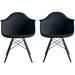 Molded Shell Eiffel Dining Arm Chair (Set of 2)