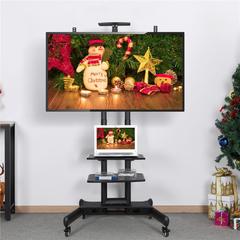 Yaheetech Adjustable Mobile TV Stand for 32-65in LCD/LED Flat Screens
