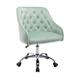 Mint Green Swivel Shell Chair for Living Room/ Modern Leisure office chair