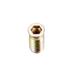 M8x30mm Threaded Insert Nuts Carbon Steel Zinc Plated 50 Pack - Bronze Tone