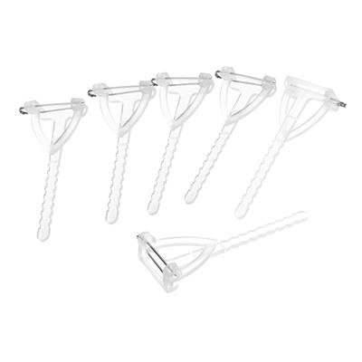 Plastic Safety Pins Corsage Buttonhole for DIY Wedding Flower, 50pcs - White