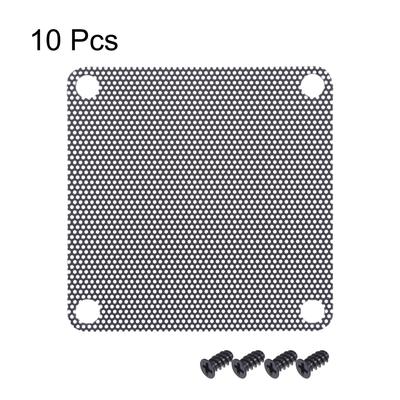 PC Dust Fan Screen with Screws for Cooling Dustproof Case Cover PVC