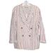 Anthropologie Jackets & Coats | Dolan Anthropologie Left Coast Striped Linen Blazer, Size Large, Nwt | Color: Blue/White | Size: L