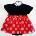 Disney Costumes | Disney Minnie Mouse Dress | Color: Black/Red | Size: 18-24m