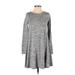 Old Navy Casual Dress - A-Line: Gray Marled Dresses - Women's Size X-Small