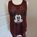 Disney Tops | Disney Mickey Mouse Tank Top Sz L (11-13) | Color: Purple | Size: L