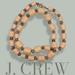 J. Crew Jewelry | J Crew Coral Peach Barrel Bead Rhinestone Rondelle Statement Necklace J31 | Color: Orange/Pink | Size: Os