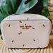 Kate Spade Bags | Kate Spade Bee Crossbody Camera White Yellow Bees Throughout The Bag Novelty | Color: White/Yellow | Size: 5.3"H X 8.07"W X 2.36"D