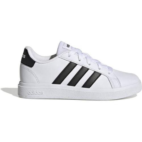 ADIDAS Kinder Halbschuhe Grand Court Lifestyle Tennis Lace-Up, Größe 35 ½ in Weiß