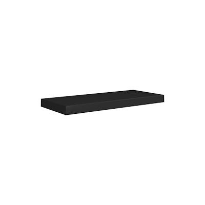 vidaXL Schwebendes Wandregal Schwarz 60x23,5x3,8 cm MDF