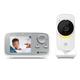 Motorola Nursery VM482ANXL - Video Baby Monitor - Camera - Infrared Night Vision - High Sensitive Microphone, White/Silver
