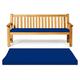 Dazzle Collection Waterproof seat pads for garden chairs Indoor & Outdoor Garden Sofa Foam Seat Pad patio bench Cushions Pad (3 Seater Bench 140CM x 45cm x 5cm, Blue)