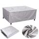 Garden Furniture Covers 270x270x80cm Cube Patio Furniture Covers Waterproof Garden Furniture Covers Patio Furniture Covers 420D Garden Furniture Cover Anti-UV Windproof - Silver