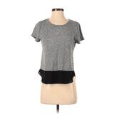 Express Short Sleeve Top Gray Crew Neck Tops - Women's Size Small