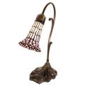 Meyda Lighting Stained Glass Pond Lily 15 Inch Table Lamp - 21810