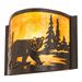 Meyda Lighting Bear At Lake 12 Inch Wall Sconce - 204479